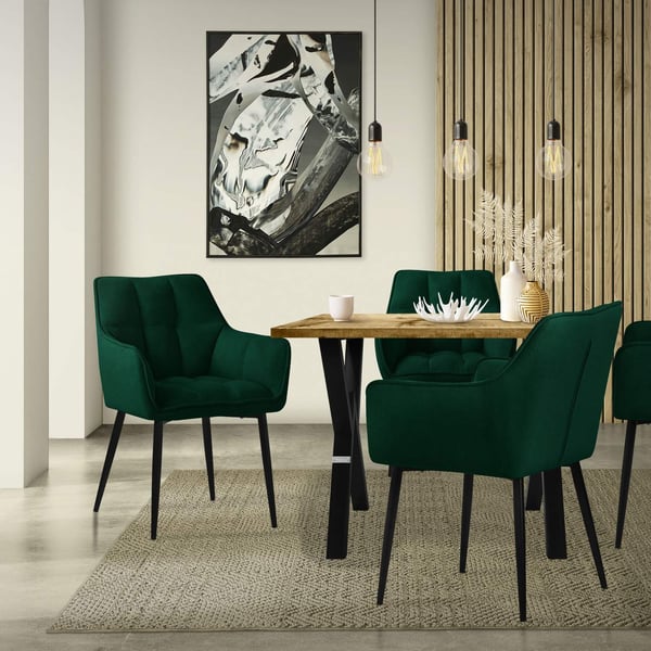 Sæt med 6 spisestuestole Stuestol Køkkenstol Lænestol Designstol