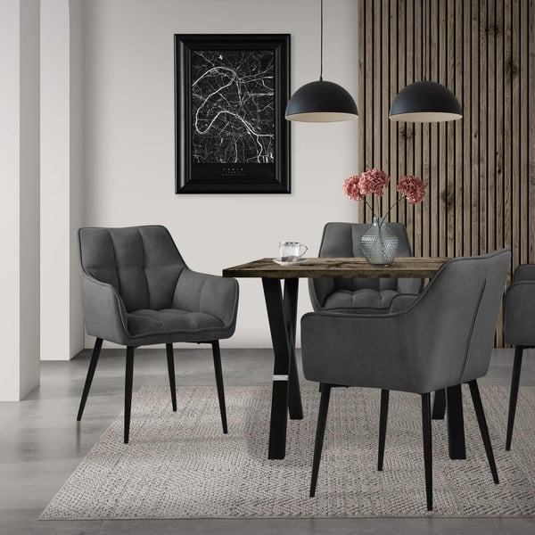 Set om 2 matsalsstolar Vardagsrumsstol Köksstol Fåtölj Designstol
