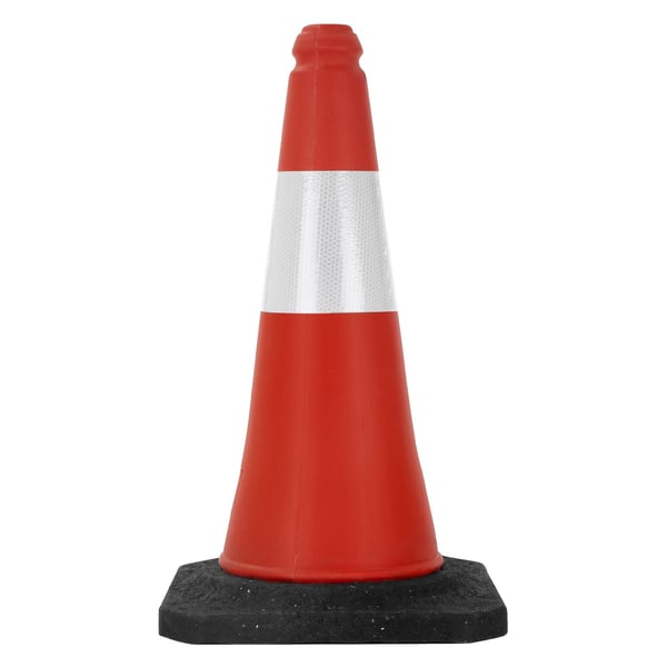 Trafikkon Trafikkon pylon tyngd 51cm röd/vit med tung bas