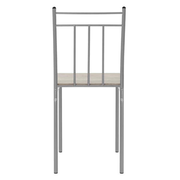 Spisebordssæt til 4 personer 5-delt med spisebord og 4 stole i lyst egetræ ML-design
