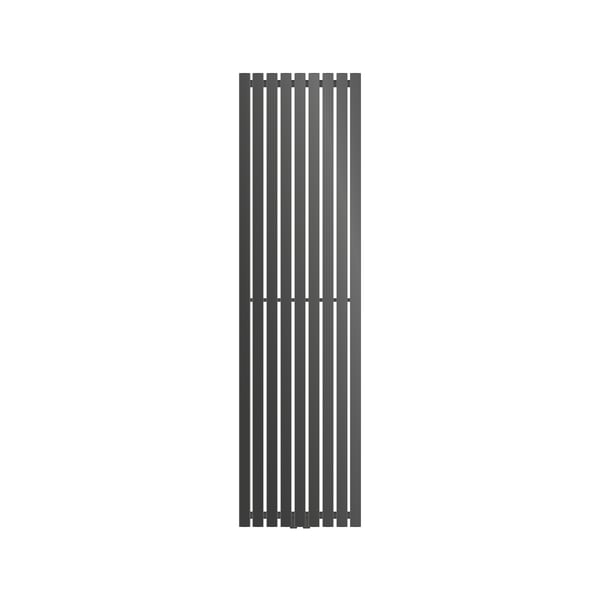 Badeværelsesradiator centertilslutning 480x1800 mm antracit med LuxeBath universaltilslutningssæt