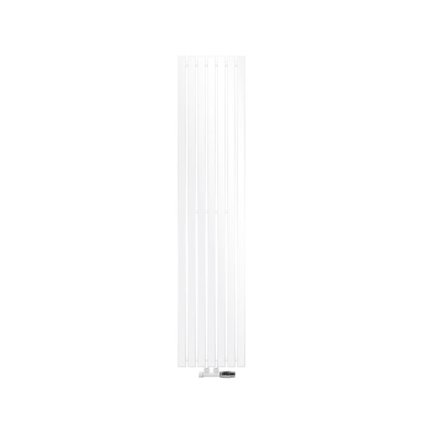 LuxeBath panelradiator Stella centertilslutning lodret 370 x 1800 mm hvid inkl. tilslutningssæt med termostat hjørneform vægtilslutning, radiator