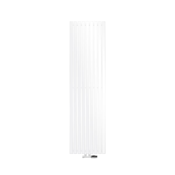 Badeværelsesradiator centertilslutning 480x1800 mm hvid med vægtilslutningssæt LuxeBath