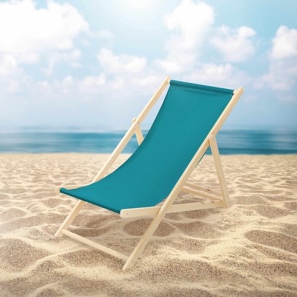 ECD Germany Sæt med 4 foldbare liggestole mørkegrøn, træ, justerbart ryglæn, 3 positioner, op til 120 kg, solseng havestol strandseng strandstol