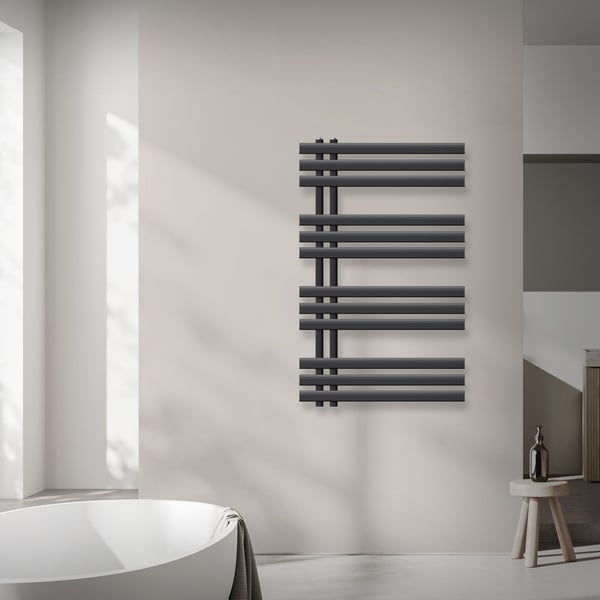 600X1000 Iron M radiator Design radiator Elektrisk radiator Anthracite 600W