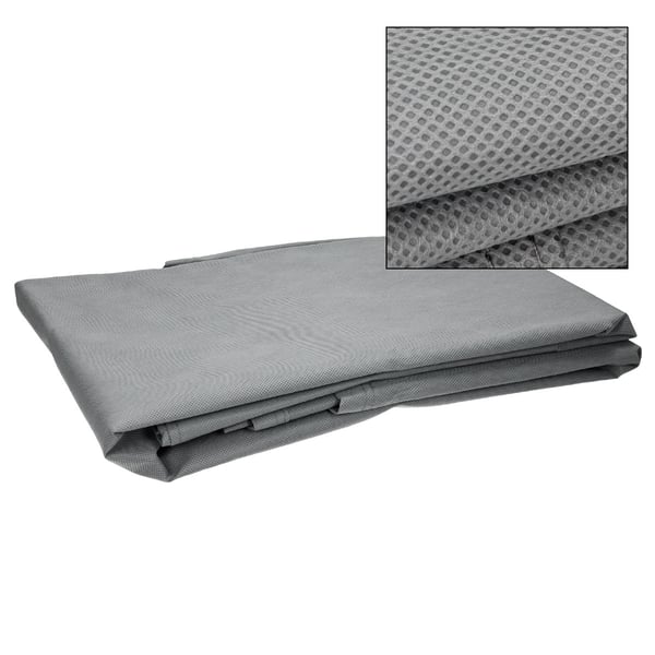 ECD Germany hardtop stativ med 4 låsbare hjul inkl. XXL betræk - hvid - lavet af pulverlakeret stål - hardtop stativ hardtop holder