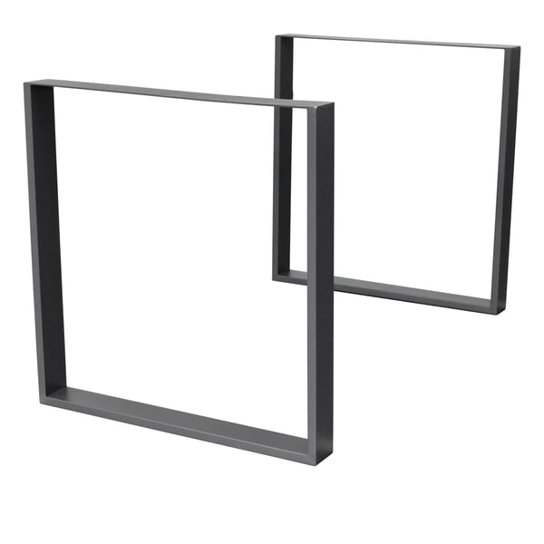 Bordben bordløbere bordfod tabel piedestal Bordfod 90 x 72 cm stål
