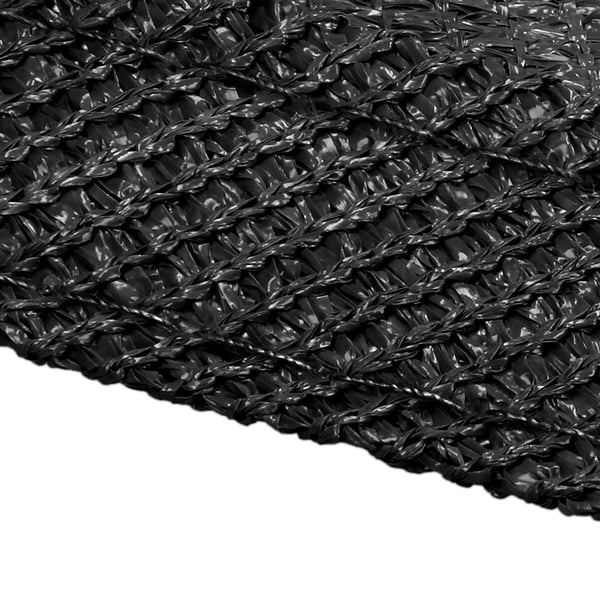 Markise solbeskyttelse skygge sejl skygge 5x5 m antracit 100% HDPE