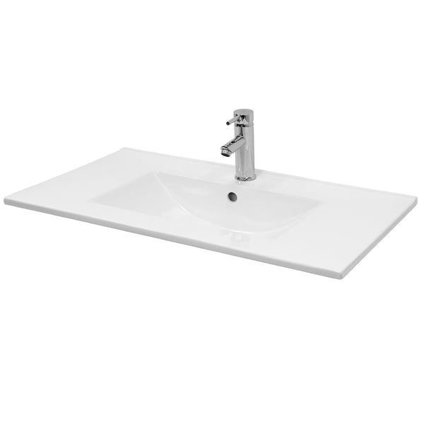 ECD Germany pesuallas pesuallas 810 x 465 x 175 mm keraaminen valkoinen sisäänrakennettu pesuallas sisäänrakennettu pesuallas pesukulma käsinpesuallas