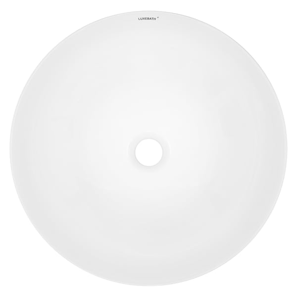 ECD Germany håndvask håndvask inkl. Affaldssæt uden overløb - 400 x 400 x 135 mm - lavet af keramik - hvid - bordplade håndvask bordplade håndvask