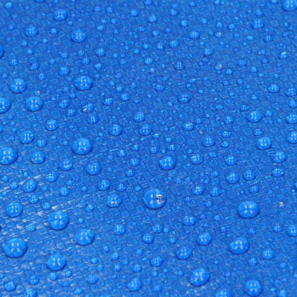 ECD Germany presenningsstof presenning med øjenlåg 1,5x6m 9m² 180g / m² blå lavet af polyethylen skimmelbestandig vandtæt tårefast beskyttende