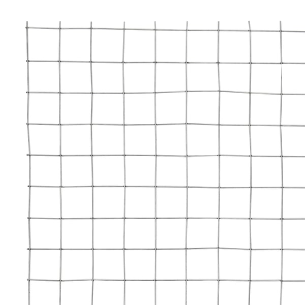 ECD-Germany voliere trådnet trådnet 19x19mm, 100cm x 25m, 0,75mm tyk galvaniseret ståltråd mesh sølv, svejsede 4-eck trådhegn mesh trådnet hegn kanin