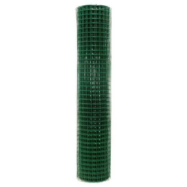 ECD Germany Volkering Wire Wire Mesh 1mx25m Mesh Dimensioner 25x25mm Wire Thickness 0.9mm Grøn stål Galvaniseret Wire Mesh 4-hjørne Wire Hegn Robust
