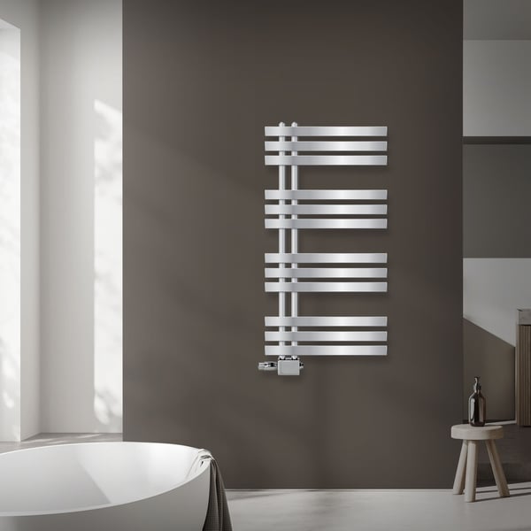 ECD Germany Design Håndklæde Iron EM - 500 x 1000 mm - Chrome - radiator håndklædevarmer Håndklæde Universal