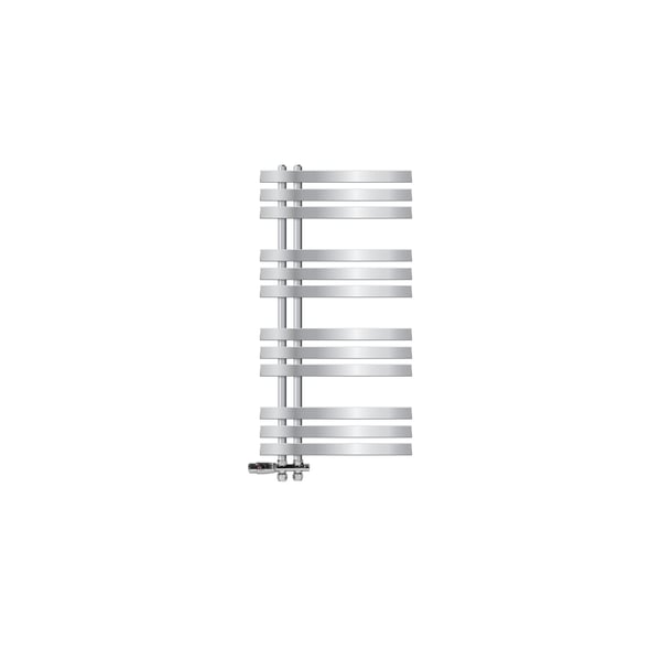 ECD Germany Design Håndklæde Iron EM - 500 x 1000 mm - Chrome - radiator håndklædevarmer håndklædeholder passage