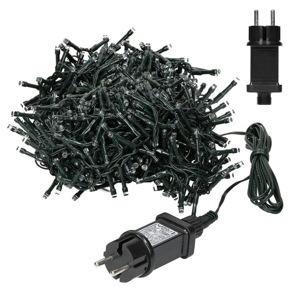 ECD Germany LED-valo verho 12m 360 Kylmä valkoiset LEDit, icecle Fairy Lights Led Fairy valot verho joulu jäädytys verho, IP44 vedenpitävä