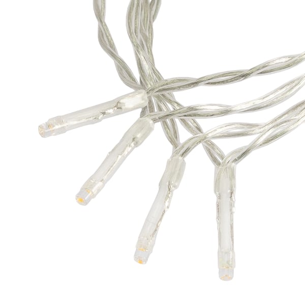 ECD Germany LED Lysgardin, 2 x 1,5 m, hvid PVC, 240 kold hvide LED'er, 12 funktioner, lette kæde, lysnetværk, IP-44, Dekoration, Koldt Hvid, Belysning