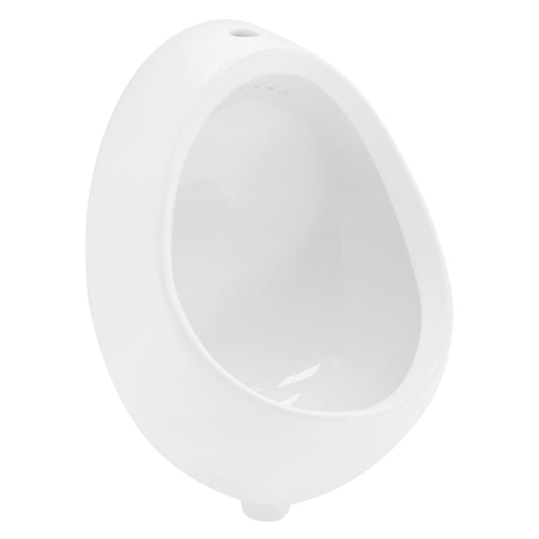 ECD Germany Urinal Feed fra Top White, høj kvalitet Keramisk pinkinkline, moderne design pissoir,35x42x30cm, rund, skylle kant lukket, flyder baglæns