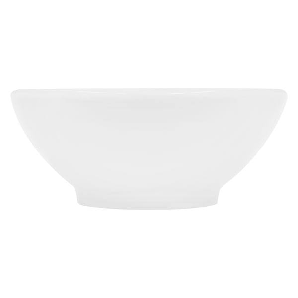 ECD Germany tvättställ handfat inkl. Avfallssats med överflöde - 420 x 420 x 170 mm - gjord av keramik - vit - bänkskiva bänkskiva tvättställ