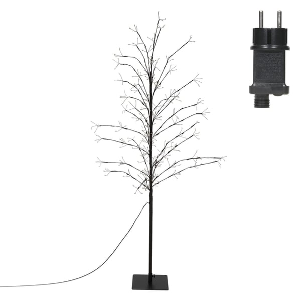 Juledekoration LED-træ med 360 varme hvide lysdioder IP44 150 cm