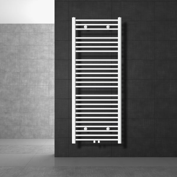 ECD Germany badrumsradiator - 600 x 1500 mm - vit - rak med ...