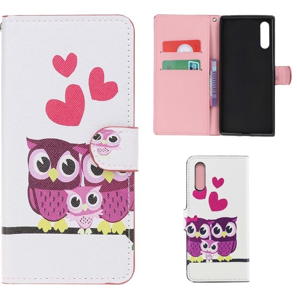 Pung Etui Huawei P30 - Ugler & Hjerter