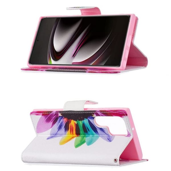 Pung Etui Samsung Galaxy S24 Ultra - Farverig Blomst
