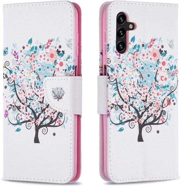 Lompakkokotelo Samsung Galaxy A05s - Värikäs Puu