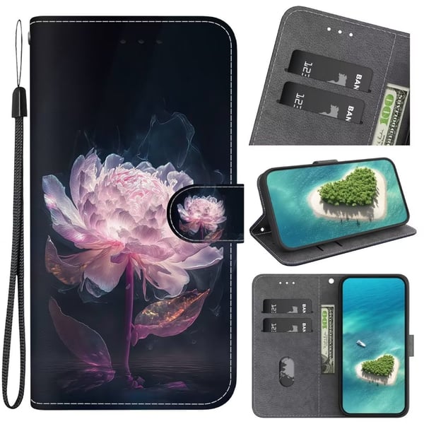 Lompakkokotelo Google Pixel 8 Pro - Vaaleanpunainen kukka