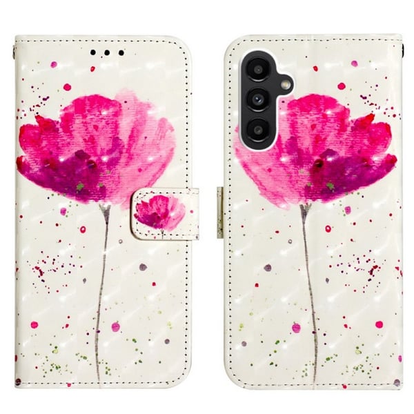 Pung Etui Samsung Galaxy S24 FE - Rosa Blomst