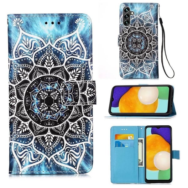 Pung Etui Samsung Galaxy S25 - Blå Mandala