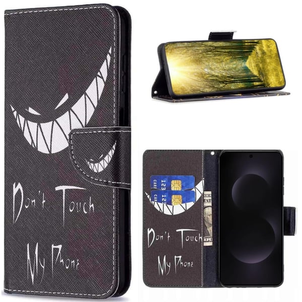 Lompakkokotelo Samsung Galaxy S25 Edge - Don’t Touch My Phone