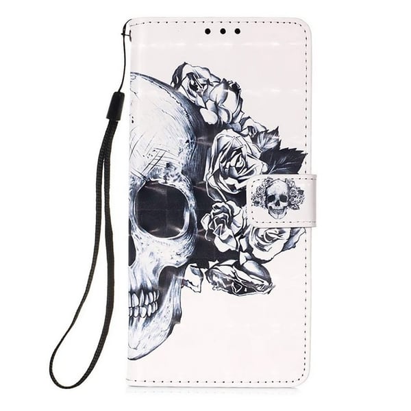 Pung Etui Samsung Galaxy S25 Ultra - Dødningehoved / Roser