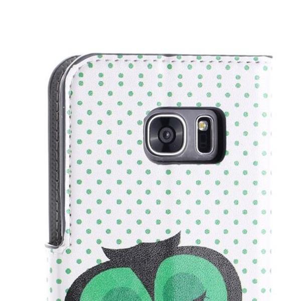 Pung Etui Samsung Galaxy S7 Edge – Prikket med Ugle
