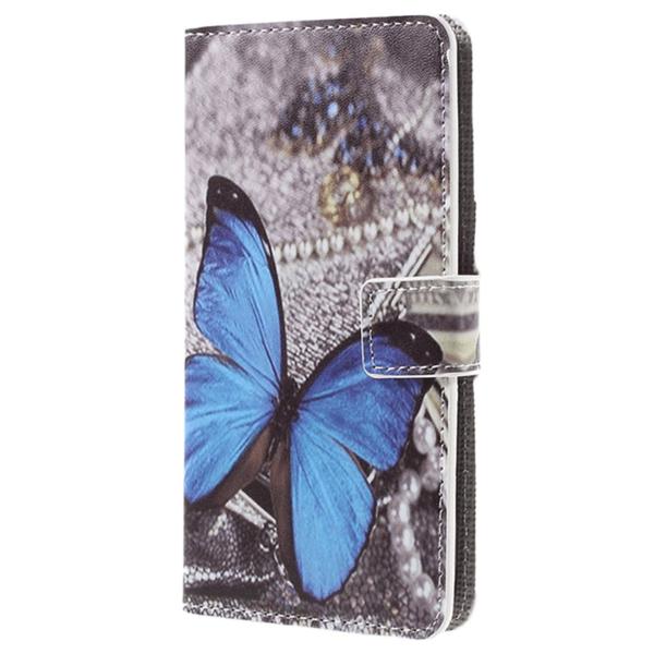 Pung Etui LG G5 – Blå Sommerfugl