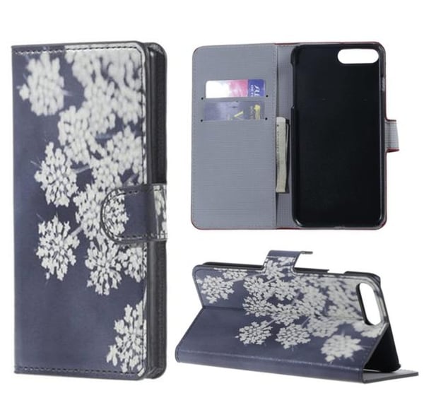 Pung Etui iPhone 7 Plus – Små Blomster Pung Etui iPhone 7 Plus – Små Blomster