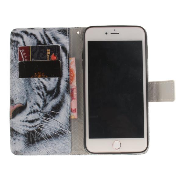 Pung Etui iPhone 7 Plus – Hvid Tiger