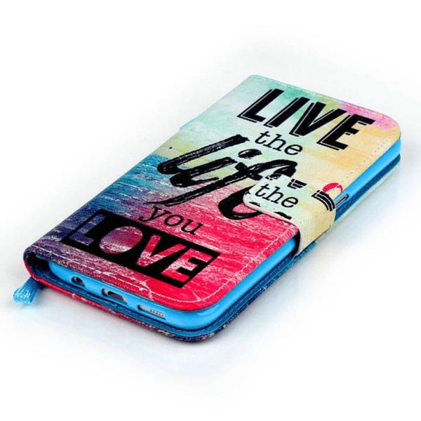 Lompakkokotelo Samsung Galaxy S7 Edge – Live The Life You Love