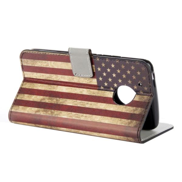 Pung Etui Moto G5 - Flag USA