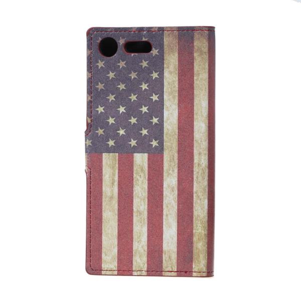 Lompakkokotelo Sony Xperia XZ Premium - USA:n lippu