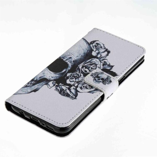 Pung Etui Samsung Galaxy S8 – Dødningehoved / Roser
