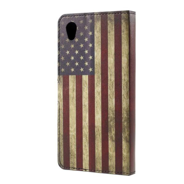 Lompakkokotelo Sony Xperia L1 - USA:n lippu
