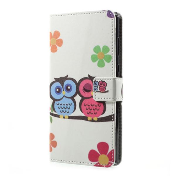 Pung Etui Sony Xperia L1 – Ugler & Blomster