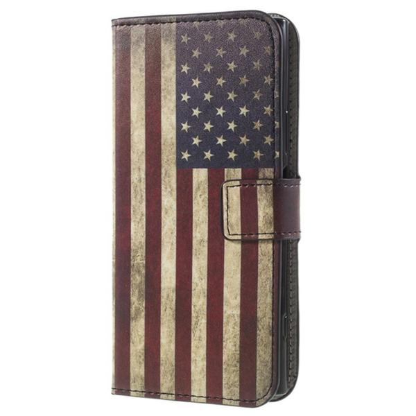 Lompakkokotelo Sony Xperia XZ1 - USA:n lippu