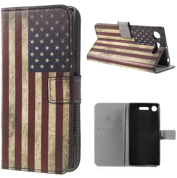 Pung Etui Sony Xperia XZ1 - Flag USA