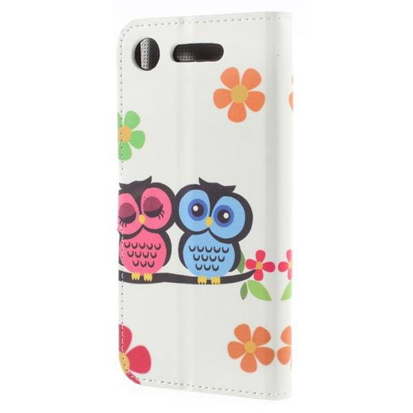 Pung Etui Sony Xperia XZ1 – Ugler & Blomster