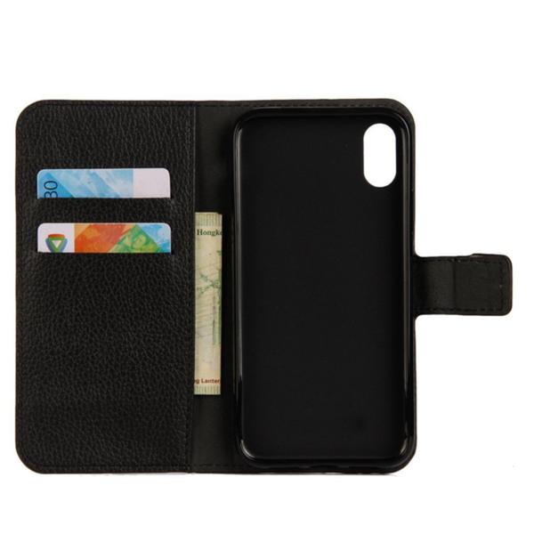 Lompakkokotelo iPhone X / iPhone Xs - Musta