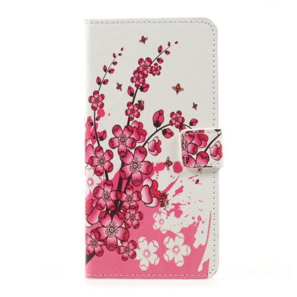 Pung Etui LG K10 2017 - Kirsebærblomster