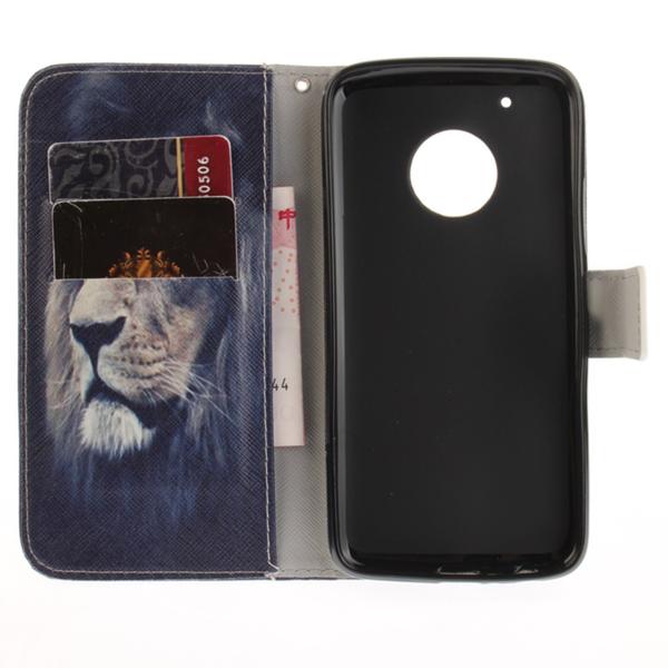 Lompakkokotelo Moto G5 Plus – Leijona