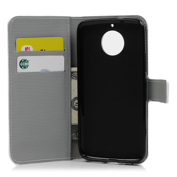 Lompakkokotelo Moto G5S Plus - Valkoinen perhosilla